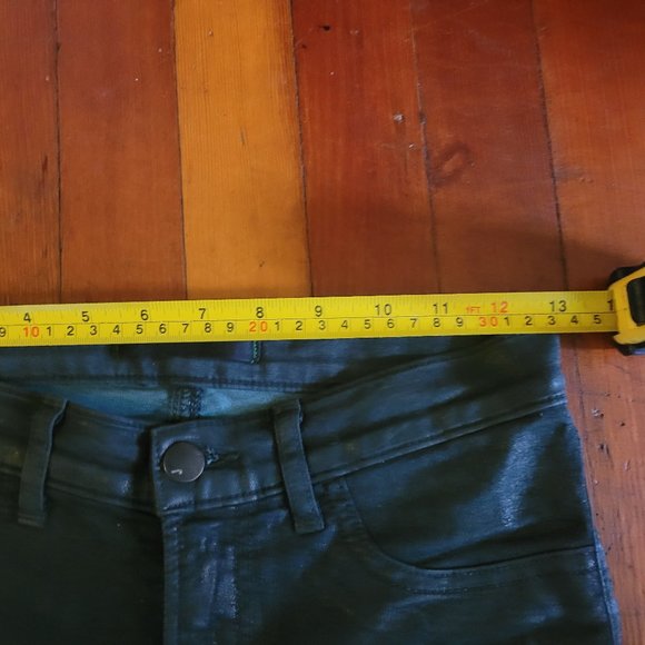 J Brand Green Waxed Jeans sz 25 in "Conifer" - Picture 5 of 8